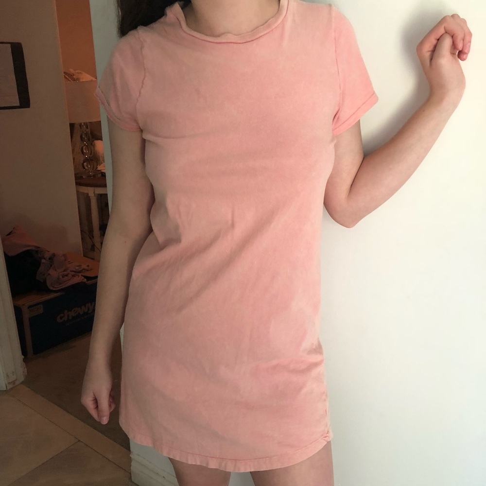 Light Pink Urban Outfitters T-Shirt Dress
